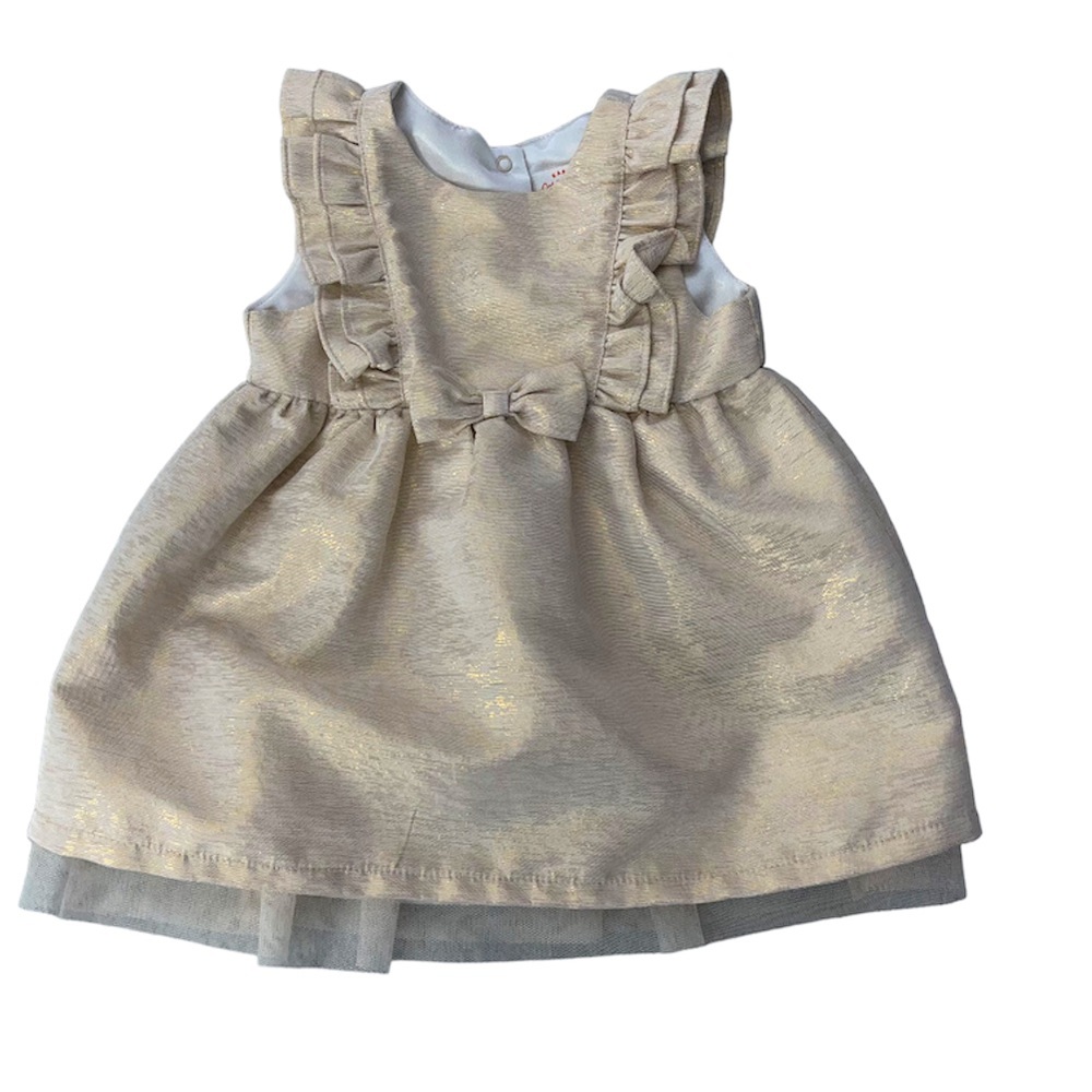 ‼️2 for $25‼️Cat & Jack Baby Girl Gold Dress ⭐️Size 12 Months⭐️